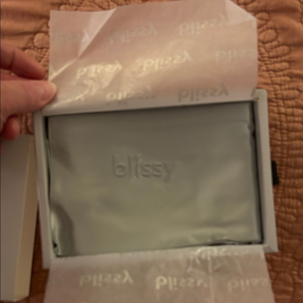 Blissy 100% pure mulberry silk- Silver Pillowcase- king - Picture 2 of 3